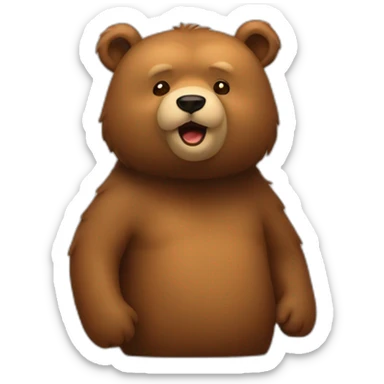 a lot of bears in queue sticker