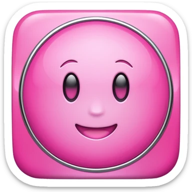 pink girly chrome internet sticker
