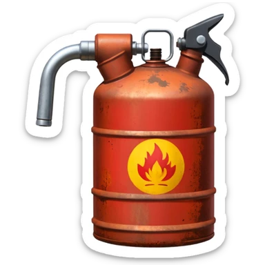 petrol canister sticker