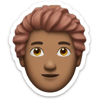 brick with lgbtq hair sticker