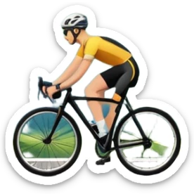 puerto de montaña ciclismo sticker