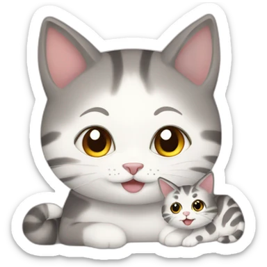 Mimi and neko sticker
