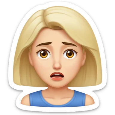 woman whining  sticker