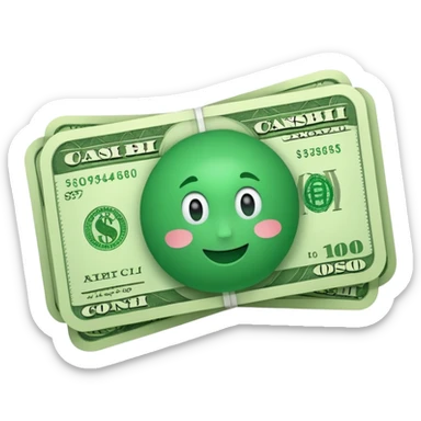 single cash bill 2d format sticker