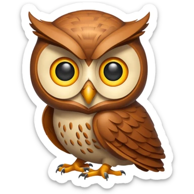 code writing owl sticker