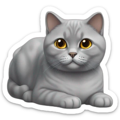 british shorthair cat sticker