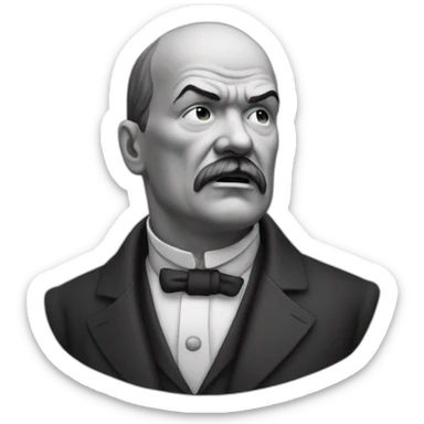 Lenin in shock sticker
