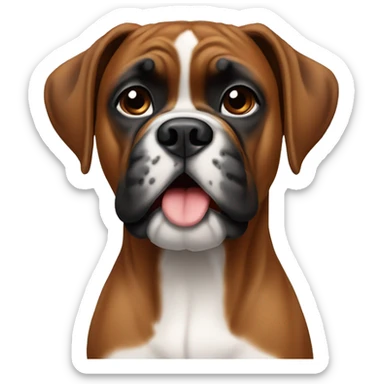 Boxer dog breed sticker