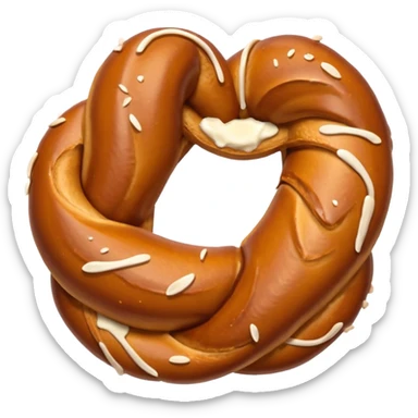 cute pretzel sticker