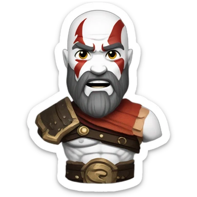 Kratos god of war sticker