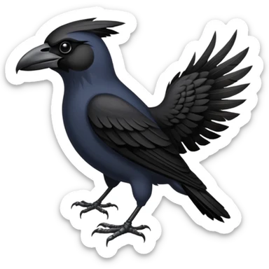 Valkyrie crow sticker