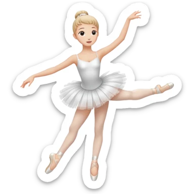 Bailarina de ballet cuerpo completo sticker