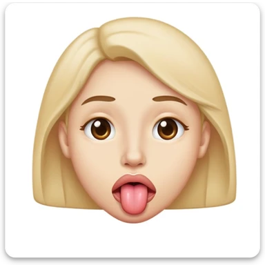 Emoji with tongue to the side and eye rolling  sticker
