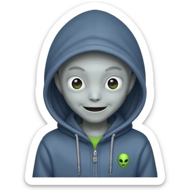 alien wear hoodie in guardian of the galaxy sticker