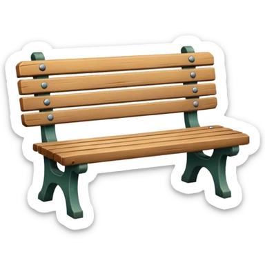 park Bench sticker