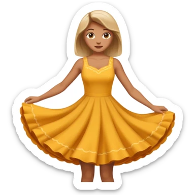 woman in spining sticker