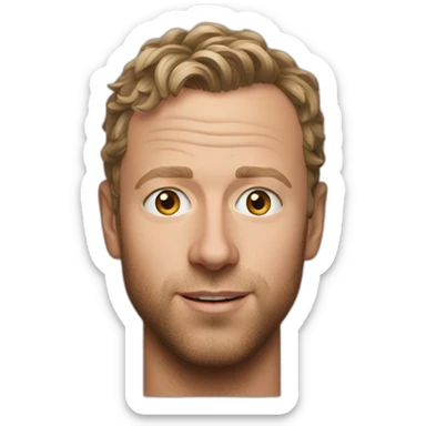 Chris martin sticker