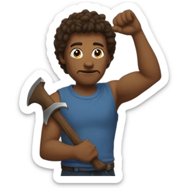 Axe em jacks hand sign sticker