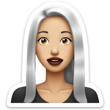 Labios mordidos  sticker