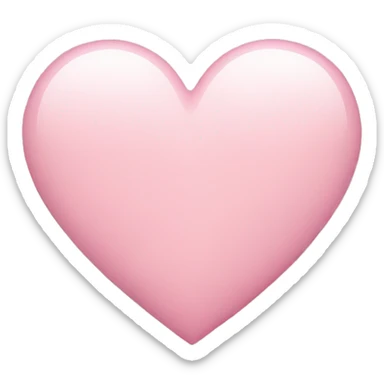 Light pink heart sticker