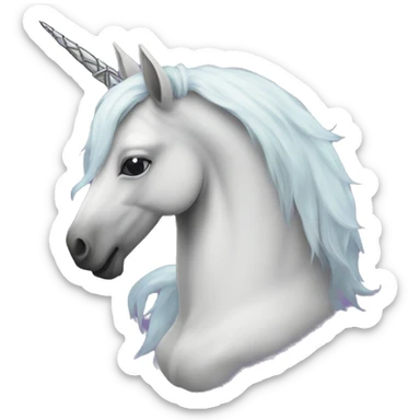 gothic cross unicorn sticker