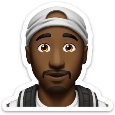 Tupac saying I told you sticker