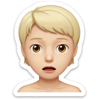 Just ate something bad face sticker