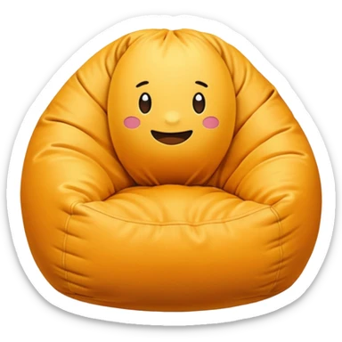 bean bag chair sticker