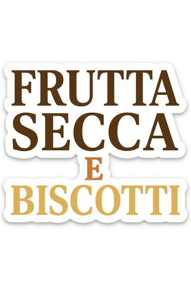 FRUTTA SECCA E BISCOTTI sticker