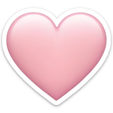 Light pink heart sticker