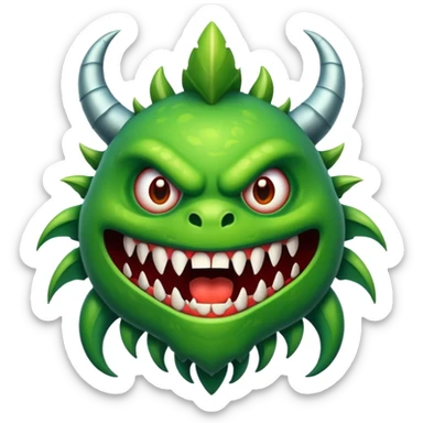 Mمزخرف مثل شعار مونستر sticker