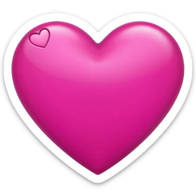 emoji cuore fucsia iphone sticker