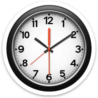 RELOJ QUE MARCA LAS 4 sticker