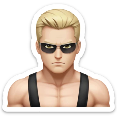 albert wesker shirtless sticker