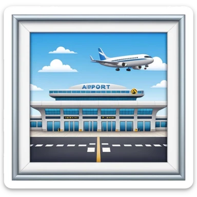 airport terminal sticker