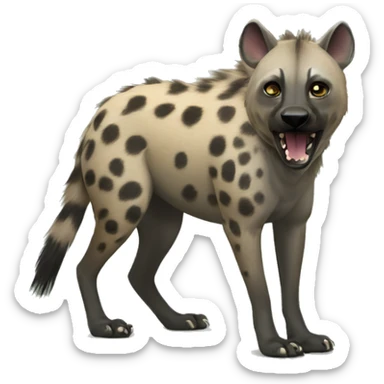 esoteric barbie hyena sticker
