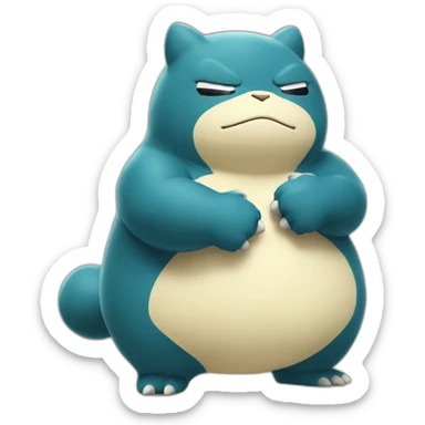 Snorlax gym sticker