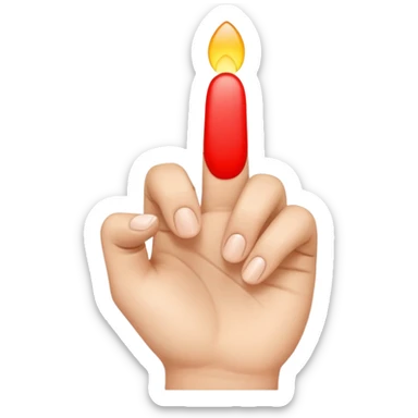 검지손가락만 피고 있는 손 sticker