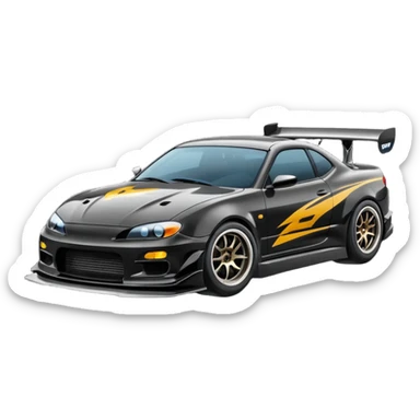 Drift car sticker