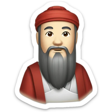 cute confucius sticker