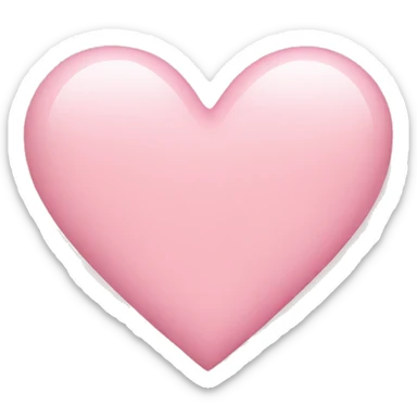 Light pink heart  sticker