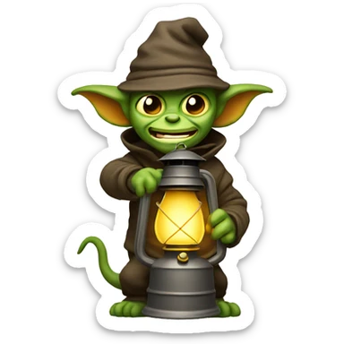 Bending Gremlin with a lantern sticker