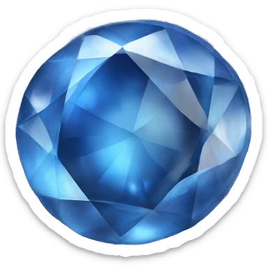 Blue saphire  sticker