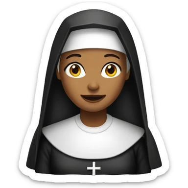 a nun sticker