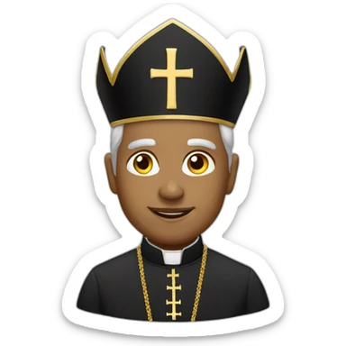 A catholic bishop sticker