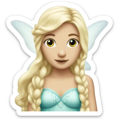 white blonde fairy sticker