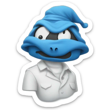 Un Schtroumpf sticker