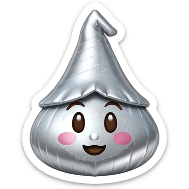 Glittery Hershey’s kiss  sticker