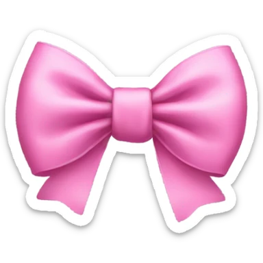 pink bow sticker