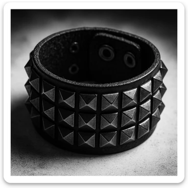 emo style studded wristband sticker